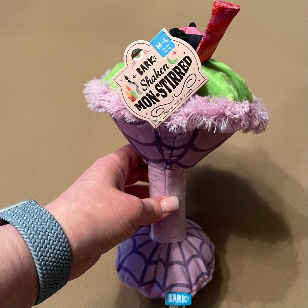 BarkBox “Shaken Mon-Stirred” Four in One Dog and Puppy Toy NWT